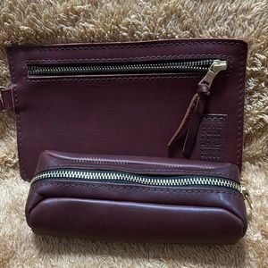 I am selling a cognac ball park and Adriana pouch.